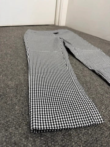 Country Road Black and White Gingham Checkered Tailored Trousers - Image 5