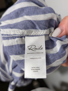 Rails Josephine Button-Down Shirt - Classic Blue & White Stripe - Image 6
