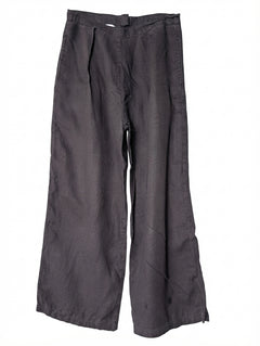 SIR. Linen Wide-Leg Trousers Dark Grey Size 1 - Image 1