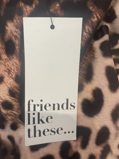 Friends Like These Leopard Print One-Piece Swimsuit Size UK 12 - Image 4