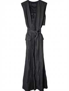Ginger & Smart Pinstripe Sleeveless Trench Dress Size 8 - Image 1