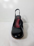 Chloé Patent Leather Slingback Wedge Sandals Black - Image 6