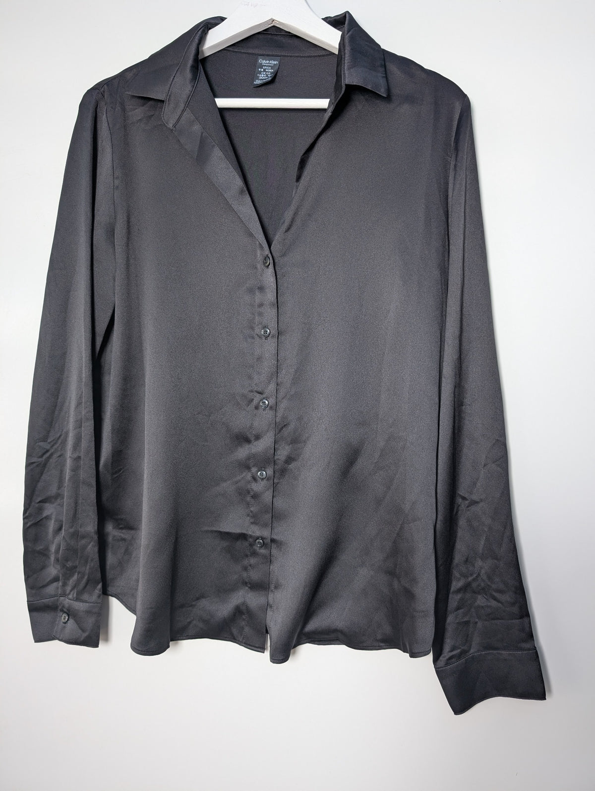 Calvin Klein Satin Pajama Set Women's Black Size S - Image 2