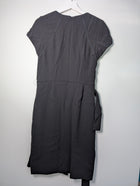 Gerard Darel Short Sleeve Belted Dress Black Size 42 - Image 5