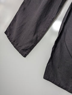 SIR. Linen Wide-Leg Trousers Dark Grey Size 1 - Image 3