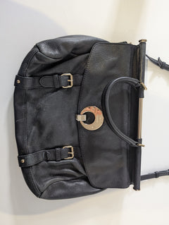 Oroton Leather Handbag Black Classic Crossbody - Image 3