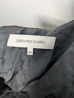 Gerard Darel Short Sleeve Belted Dress Black Size 42 - Image 6