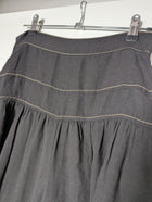 Ginger & Smart Wide-Leg Linen Trousers Black Contrast Stitching Size 8 - Image 2