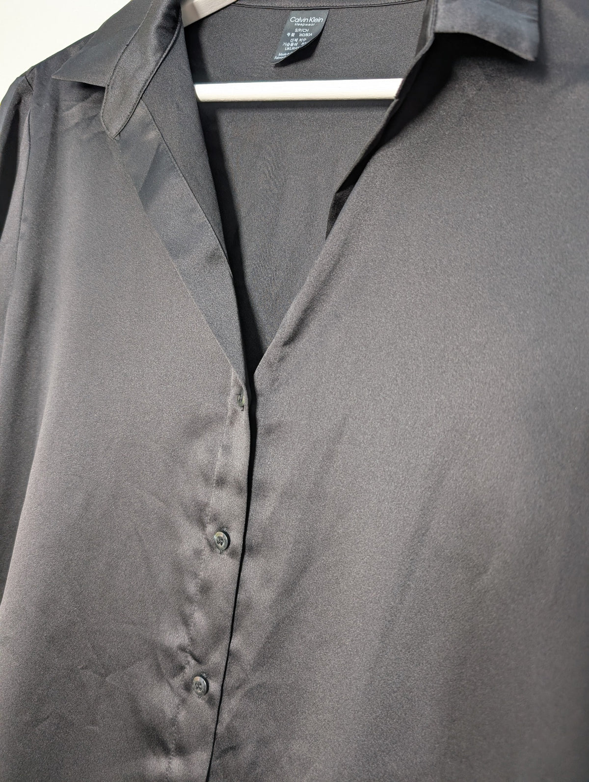 Calvin Klein Satin Pajama Set Women's Black Size S - Image 3