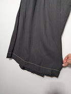 Ginger & Smart Wide-Leg Linen Trousers Black Contrast Stitching Size 8 - Image 3