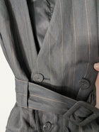 Ginger & Smart Pinstripe Sleeveless Trench Dress Size 8 - Image 4