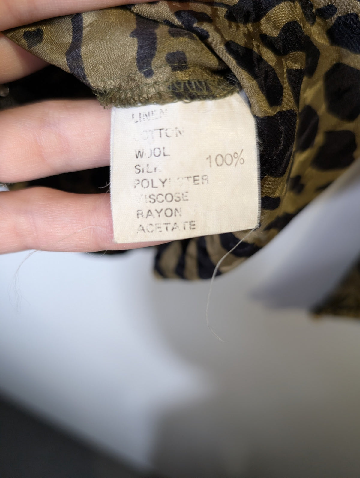 J M T Animal Print Button-Down Blouse Brown Size 34 - Image 10