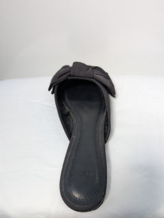 H&M Pointed Toe Bow Mules Black Size 38 - Image 4