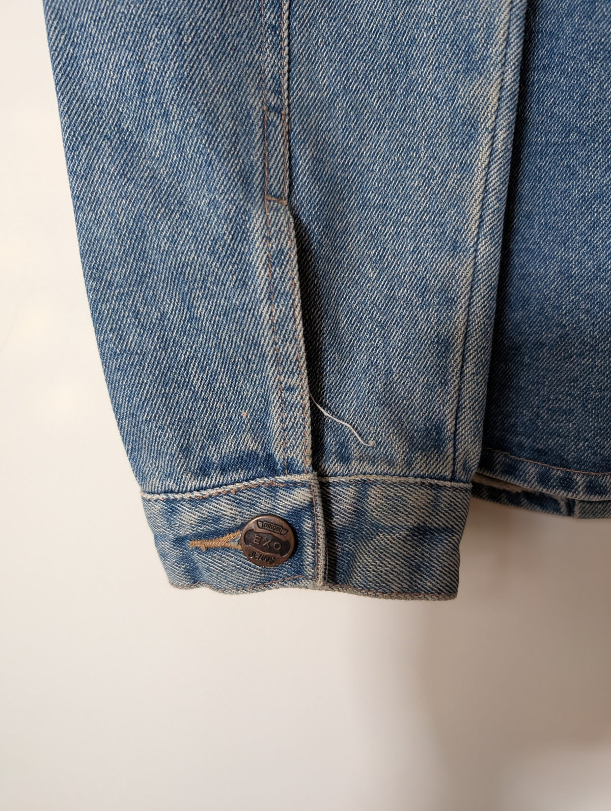 Exo Denim Jacket - Classic Blue Cotton Button-Front - Image 5