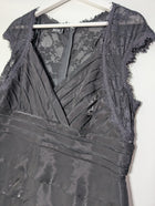 Flirt by Mr K Tiered Cocktail Dress Black Size 16 - Image 3