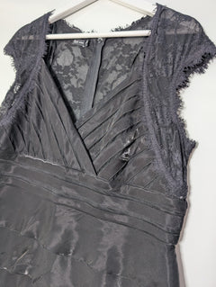 Flirt by Mr K Tiered Cocktail Dress Black Size 16 - Image 3