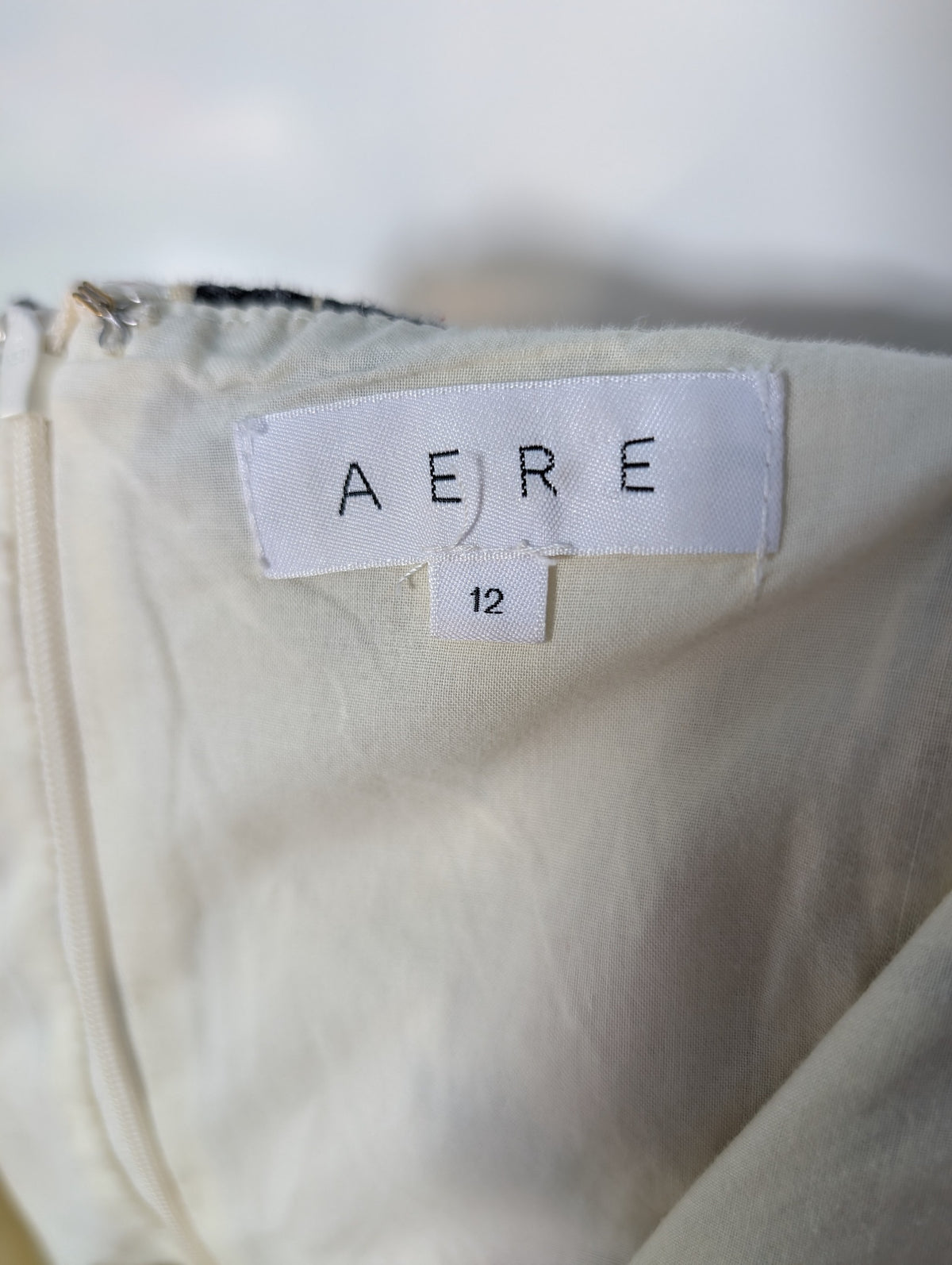 AERE Floral Linen Mini Dress Women's Size 12 - Image 5