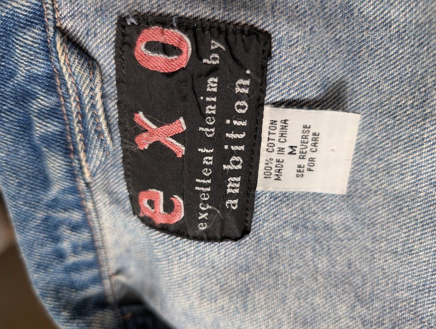Exo Denim Jacket - Classic Blue Cotton Button-Front - Image 6
