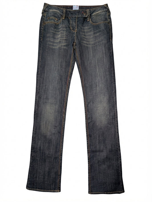 Sass & Bide Denim Jeans Multi-Stitch Detail Size 10 - Image 1