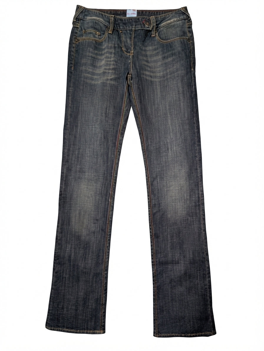 Sass & Bide Denim Jeans Multi-Stitch Detail Size 10 - Image 1