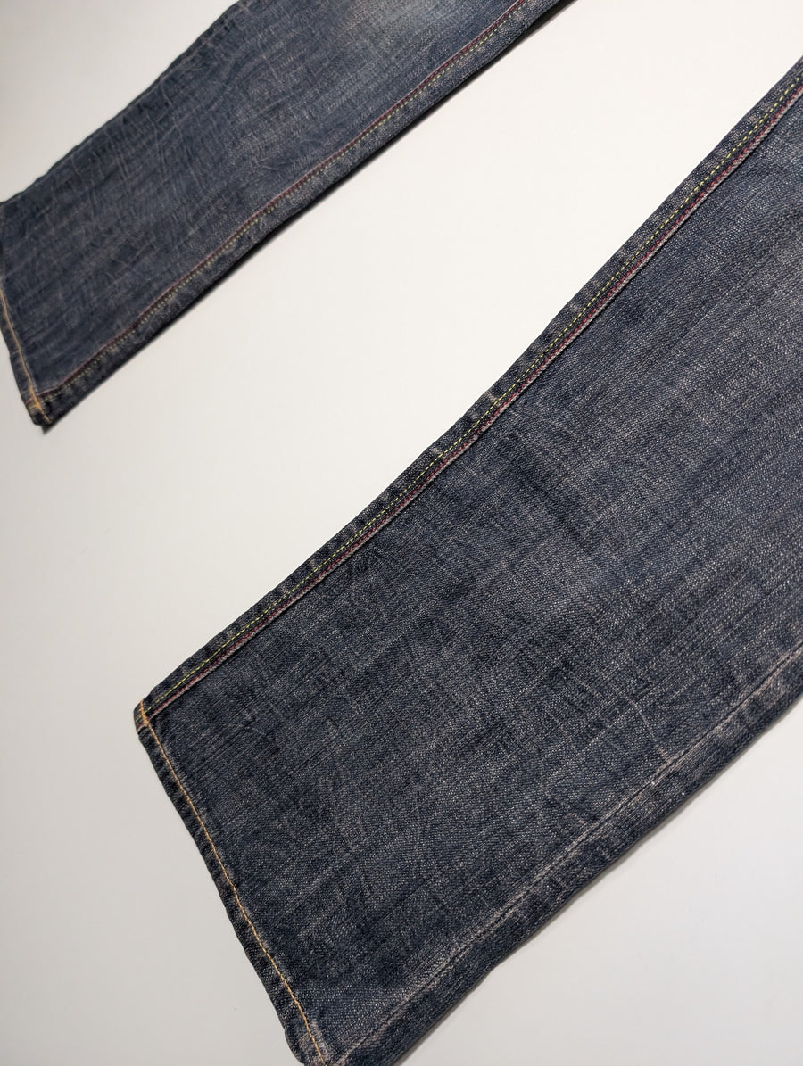 Sass & Bide Denim Jeans Multi-Stitch Detail Size 10 - Image 3