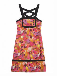Alannah Hill Floral Print Cross-Back Dress Women's Size 8 - Image 1