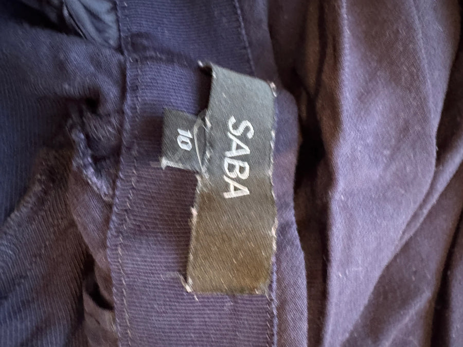 SABA Navy Blue Viscose Trousers - Image 7