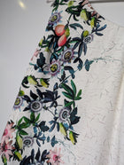 Ginger & smart Floral One-Shoulder Maxi Dress 100% Silk White Size:8 - Image 2