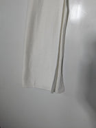Halston Heritage Knit Sweater With Silk Side Panels White Small - Image 2