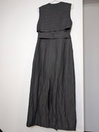 Ginger & Smart Longline Pinstripe Double-Breasted Sleeveless Vest Coat - Image 7