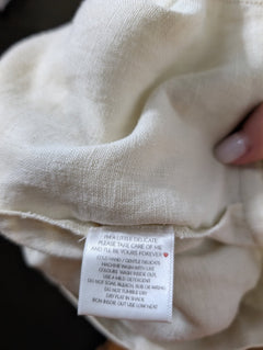 Posse High-Waisted Linen Shorts Cream Size M - Image 7