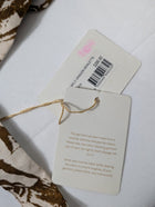 Scanlan Theodore Butterfly Dragon Bralette Chocolate Linen Size 10 - Image 7