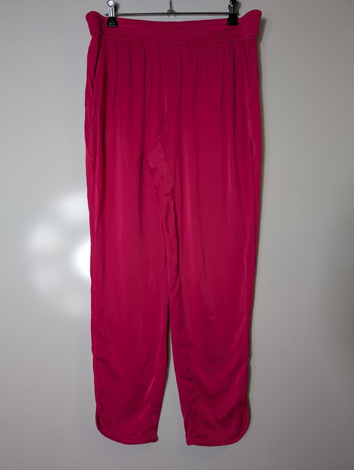 Zara Hot Pink Elastic Waist Trousers - Size M - Image 7