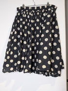 Gorman Cotton Silk Blend Polka Dot Skirt - Black & White - Image 7