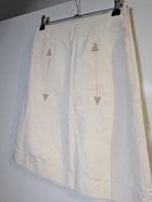 See By Chloé A-Line Skirt Off-White Cotton-Wool Blend EU 38 - Image 3