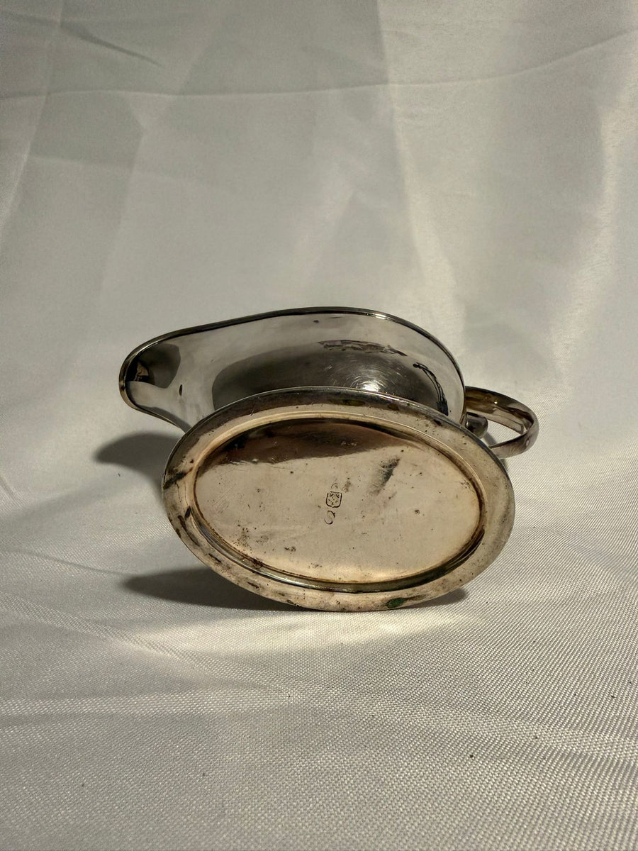 Vintage Silver-Plated Gravy Boat Pedestal Base - Image 7