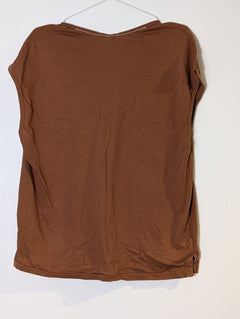 Baserange Omo Long Sleeve Tee - Organic Cotton Brown Size XS - Image 4