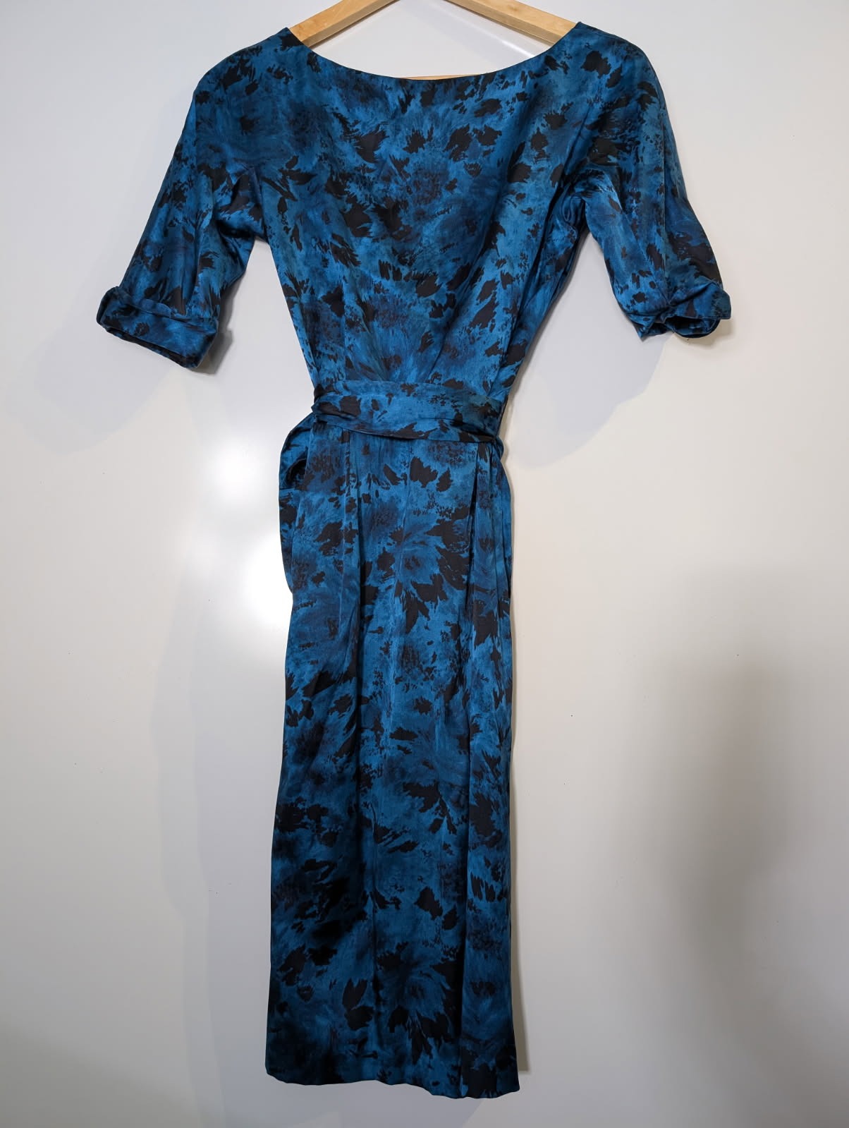 Collette Dinnigan Blue Floral Silk Wrap Dress - Limited Edition - Image 7