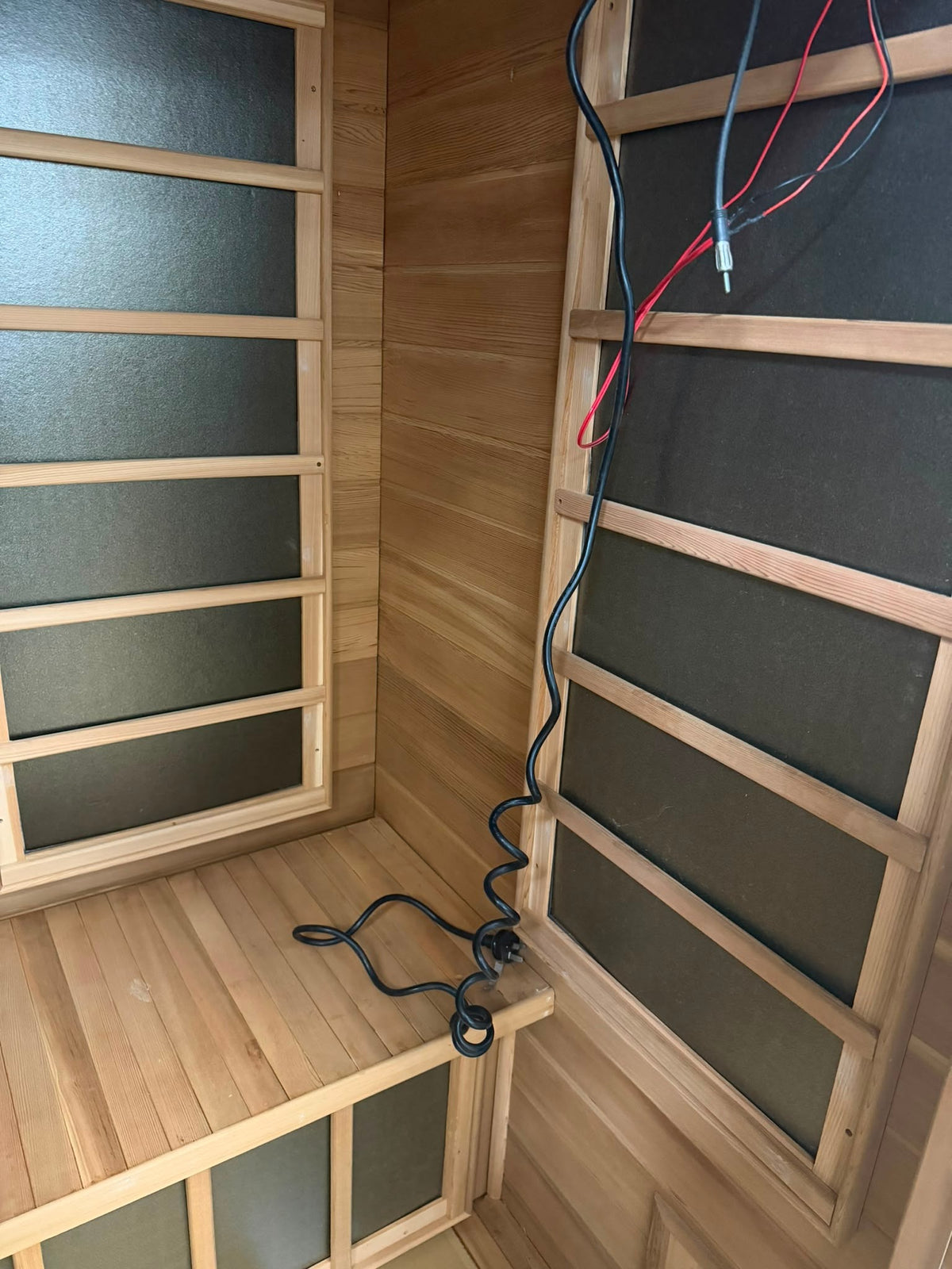 Home Wellness 2-Person Far Infrared Sauna Brown - Image 7