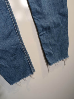 Dricoper Denim High-Rise Skinny Jeans Blue Raw Hem Size 10 - Image 8