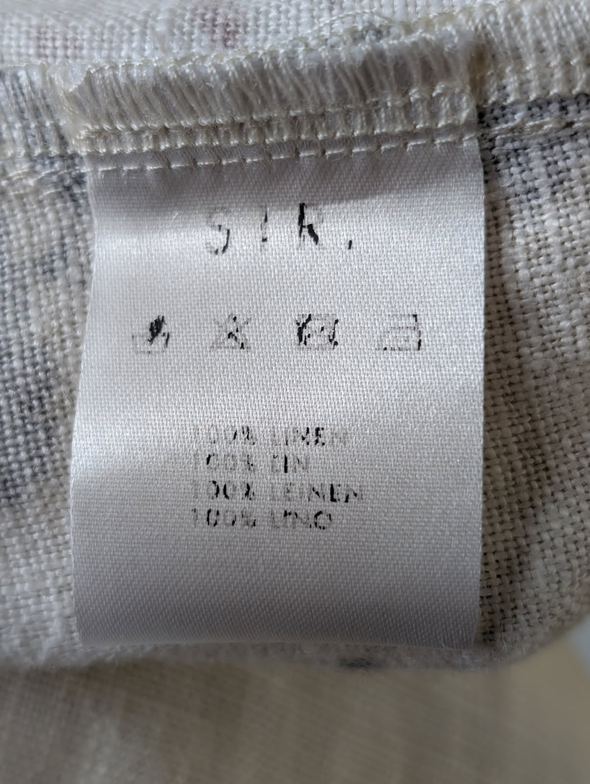 SIR. The Label Smocked Linen Midi Dress Cream Size 0 - Image 7