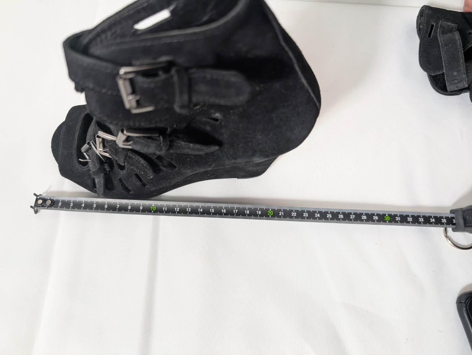 Surface To Air Black Suede Buckle Wedge Sandals EU 38 - Image 7