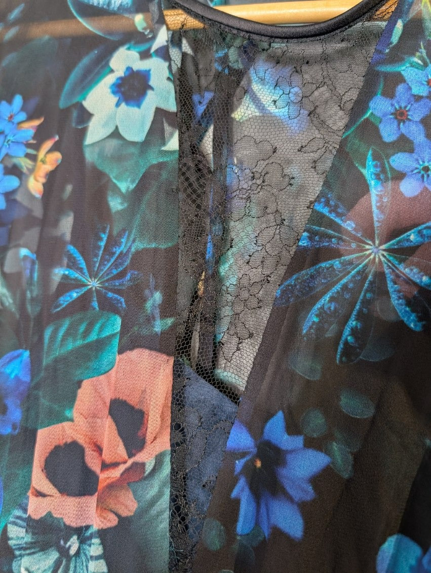 Ginger & Smart Floral Silk Chiffon Midi Dress - Size 8 - Image 7