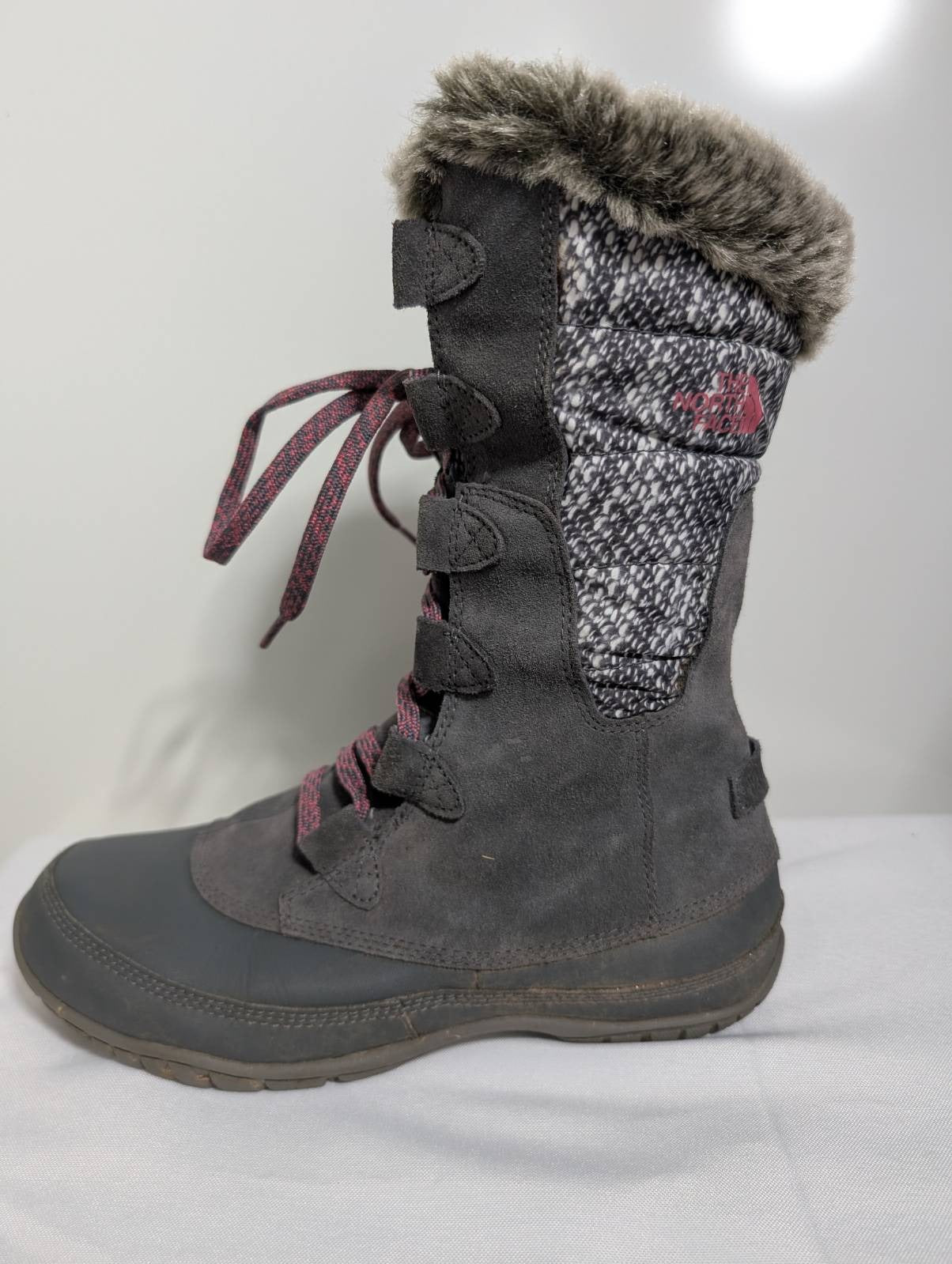 The North Face Nuptse Purna II Winter Boots Women's US 7 Grey - Image 1