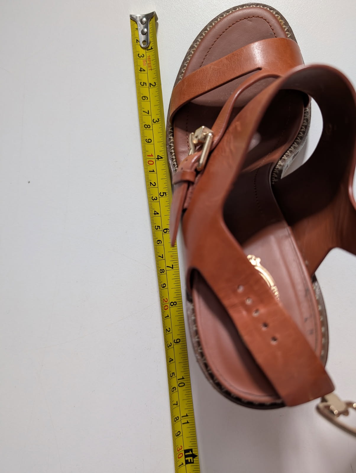 Tod's Leather Block Heel Sandals - Elegant Italian Crafted Tan Brown - Image 7