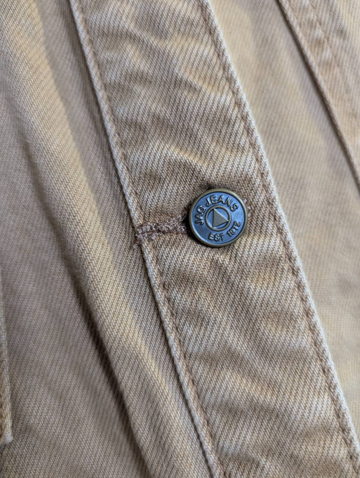 JAG Women's Denim Shirt Dress Tan Size S - Image 7