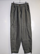 Veronika Maine Contrast Stitch Trousers Olive Green Size 8 - Image 7