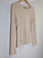 Marcs Metallic Knit Sweater Beige Sparkle Size S - Image 7