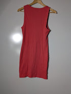 Kookai Ribbed Tank Top Coral Pink Size 2 - Image 7