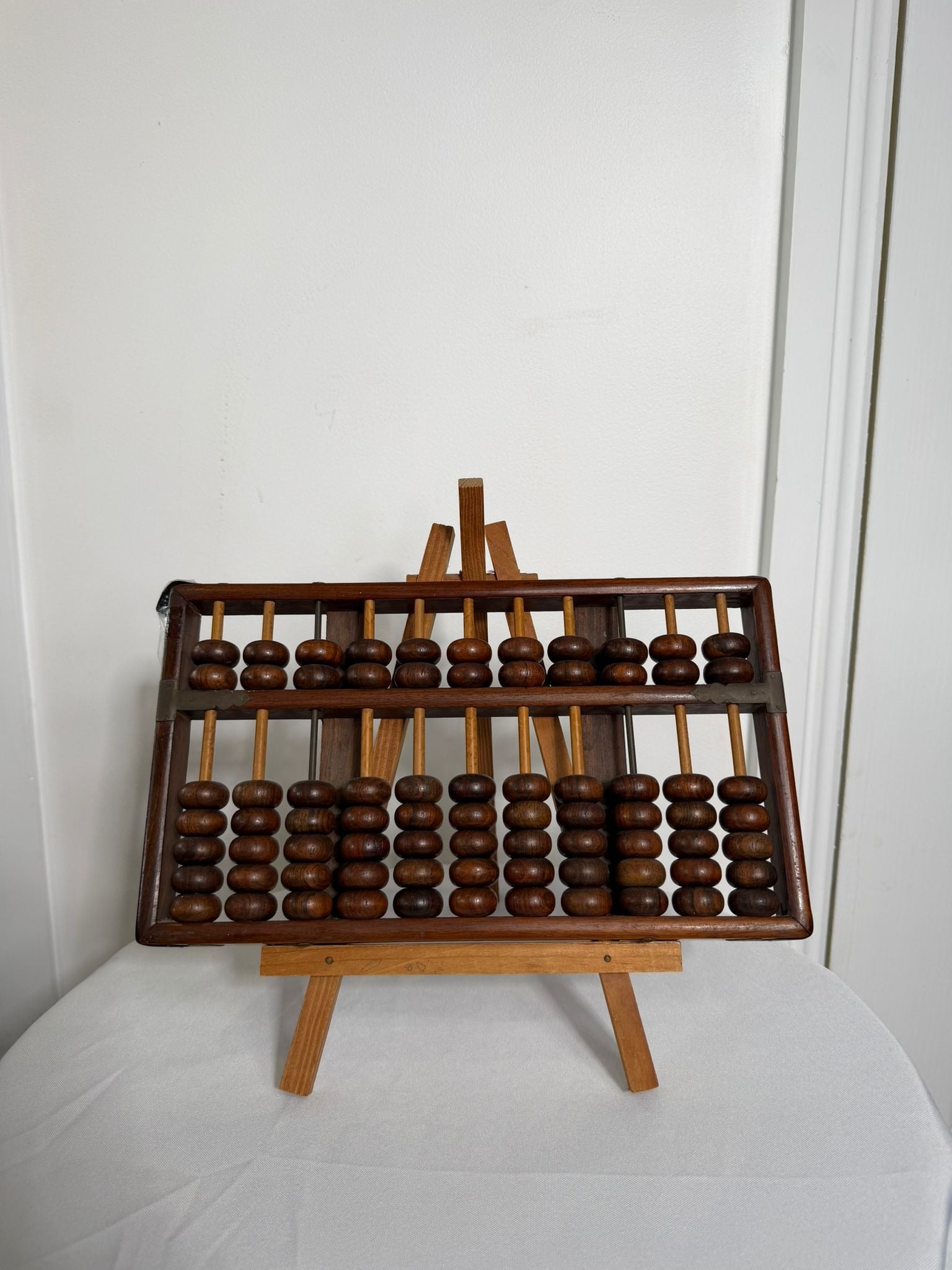 Vintage Wooden Abacus Counting Frame Calculator - Image 7